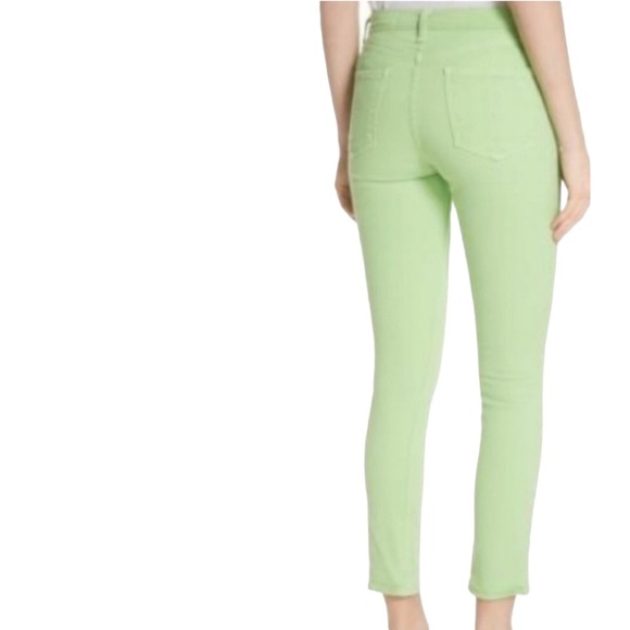 RAG & BONE High Rise Skinny Jeans, Lime, Size 23 - Picture 3 of 5